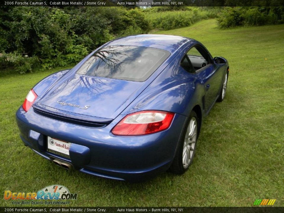2006 Porsche Cayman S Cobalt Blue Metallic / Stone Grey Photo #6
