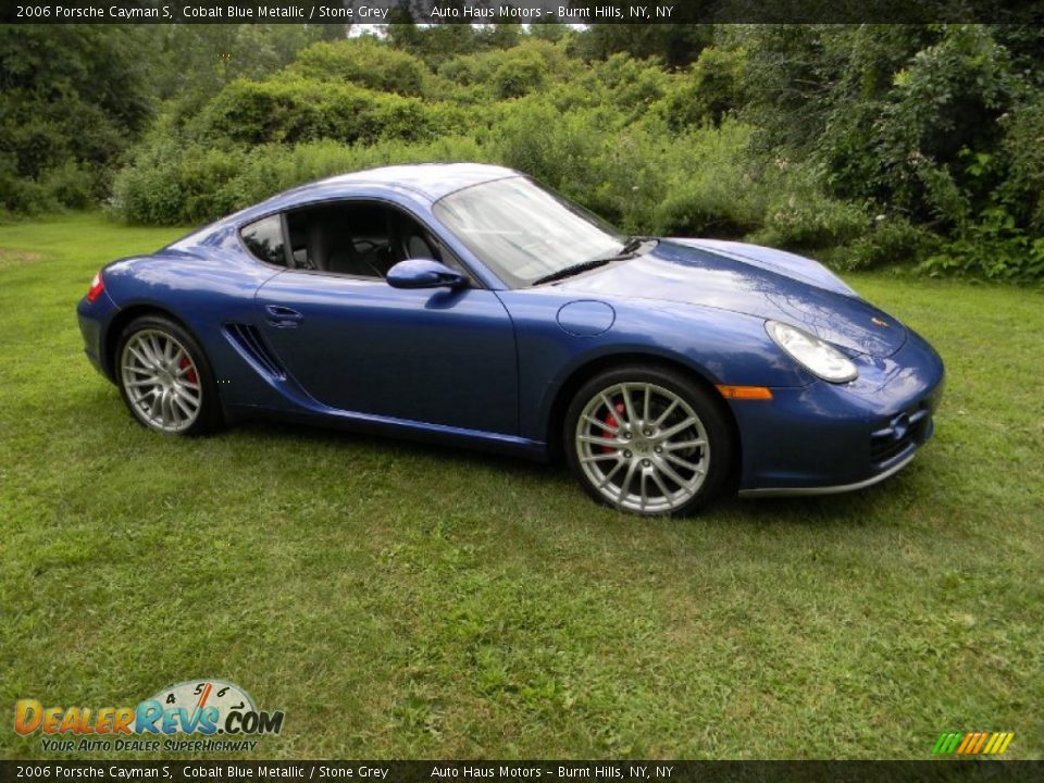 2006 Porsche Cayman S Cobalt Blue Metallic / Stone Grey Photo #9