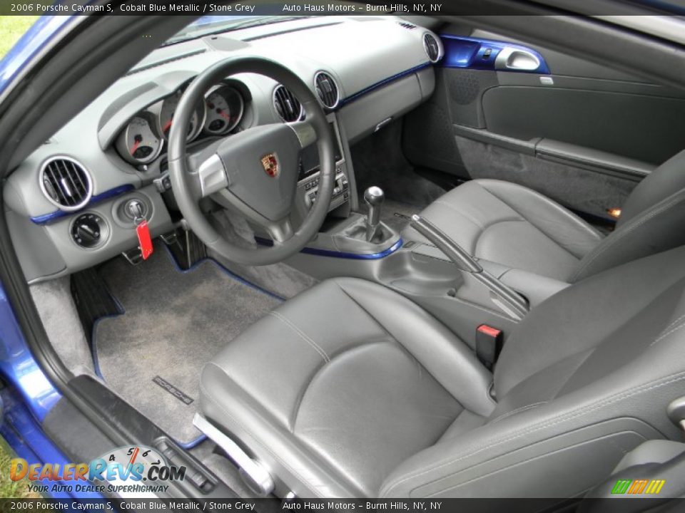 Stone Grey Interior - 2006 Porsche Cayman S Photo #15