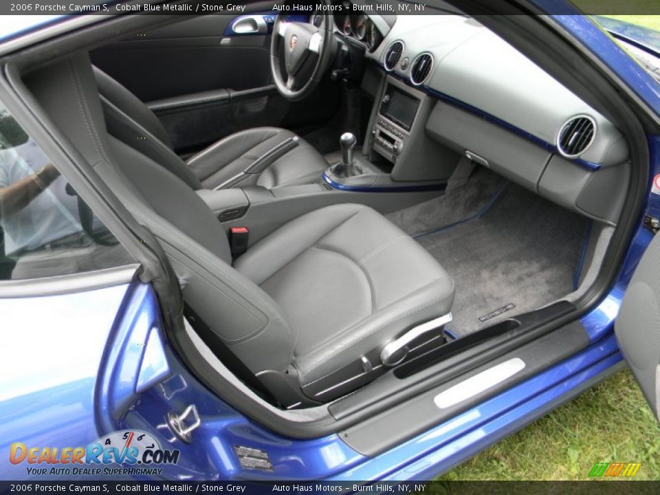 2006 Porsche Cayman S Cobalt Blue Metallic / Stone Grey Photo #16