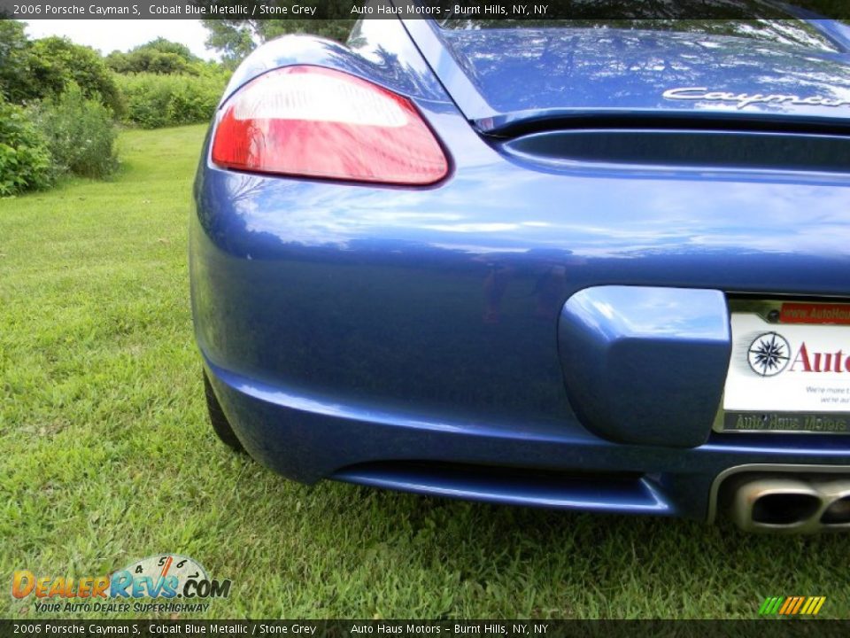 2006 Porsche Cayman S Cobalt Blue Metallic / Stone Grey Photo #32