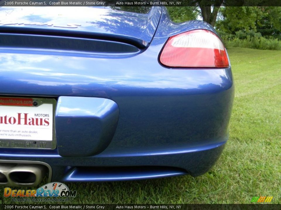 2006 Porsche Cayman S Cobalt Blue Metallic / Stone Grey Photo #33