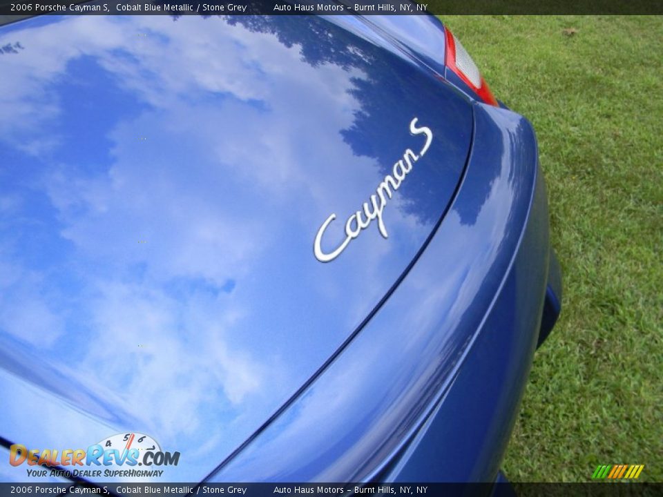 2006 Porsche Cayman S Cobalt Blue Metallic / Stone Grey Photo #34