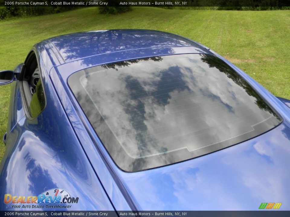 2006 Porsche Cayman S Cobalt Blue Metallic / Stone Grey Photo #35
