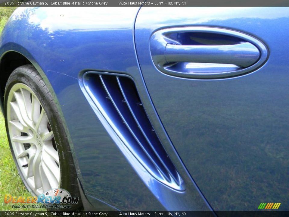 2006 Porsche Cayman S Cobalt Blue Metallic / Stone Grey Photo #36