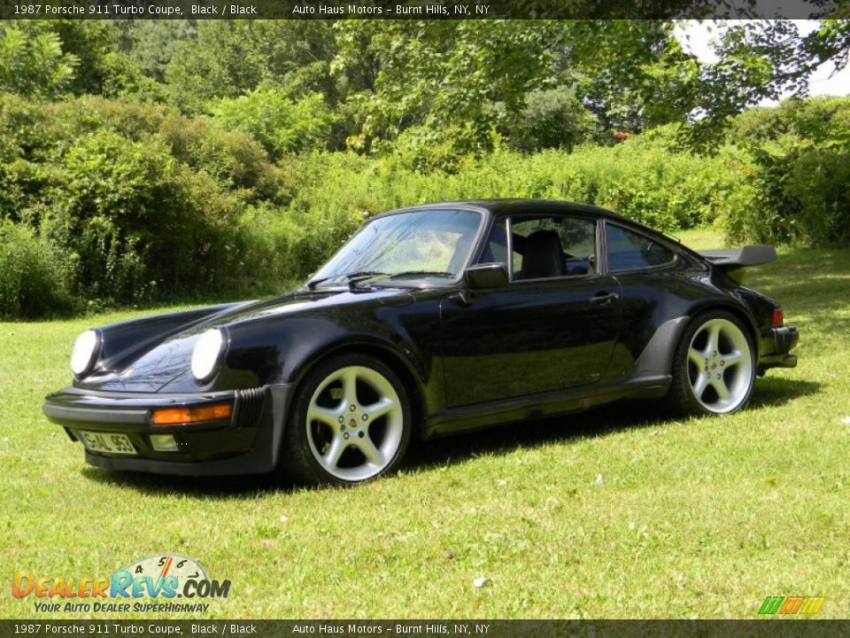 1987 Porsche 911 Turbo Coupe Black / Black Photo #1