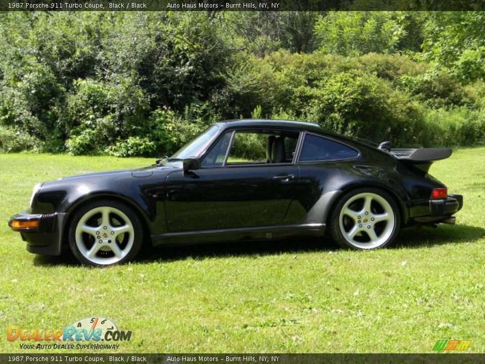 Black 1987 Porsche 911 Turbo Coupe Photo #2
