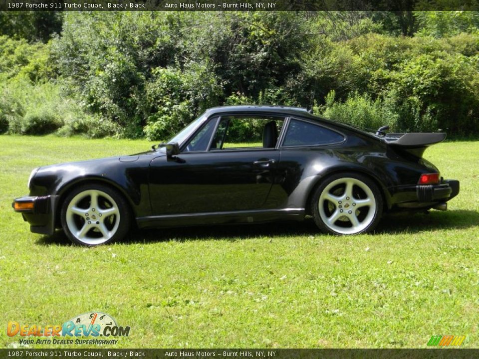 Black 1987 Porsche 911 Turbo Coupe Photo #3