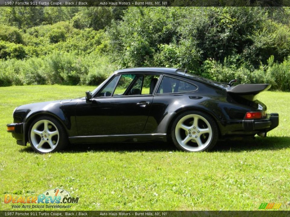 1987 Porsche 911 Turbo Coupe Black / Black Photo #4