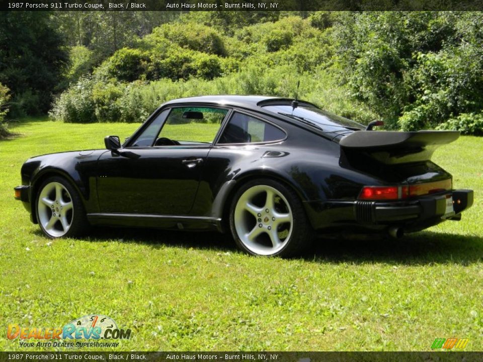 1987 Porsche 911 Turbo Coupe Black / Black Photo #5