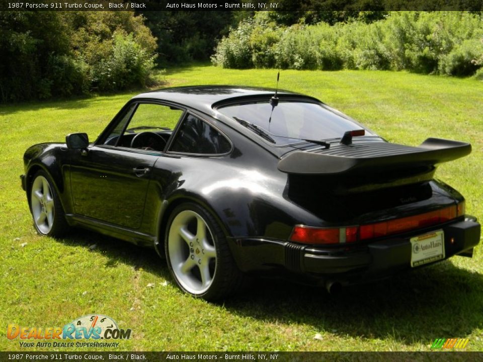 1987 Porsche 911 Turbo Coupe Black / Black Photo #6