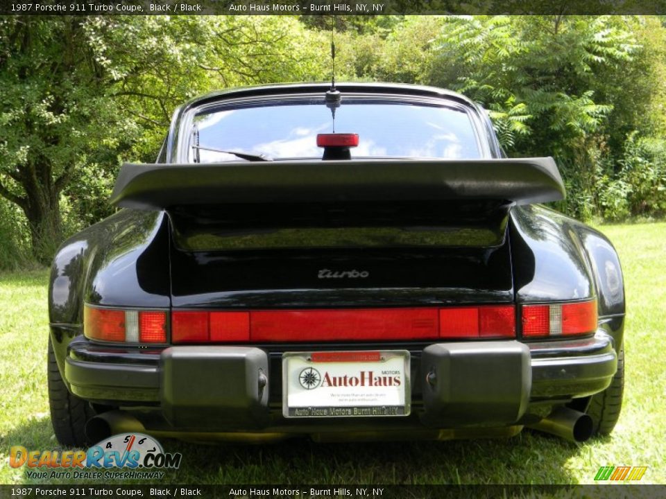 1987 Porsche 911 Turbo Coupe Black / Black Photo #7