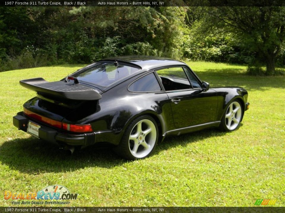 1987 Porsche 911 Turbo Coupe Black / Black Photo #8