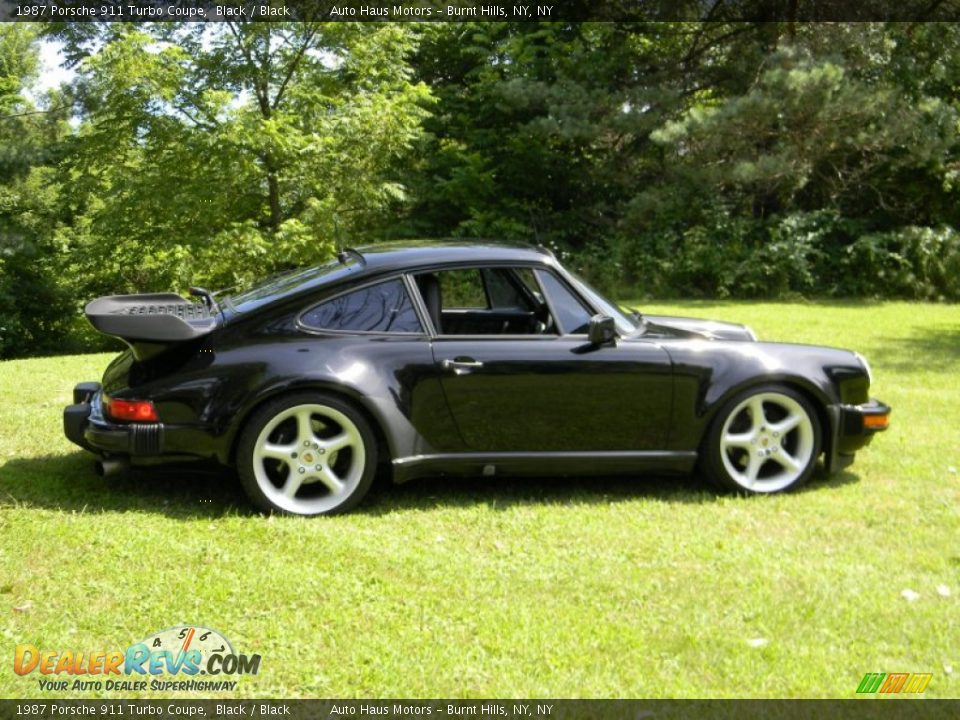 1987 Porsche 911 Turbo Coupe Black / Black Photo #9