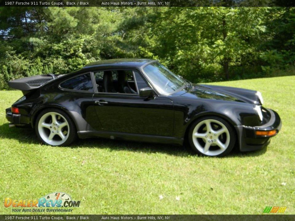 Black 1987 Porsche 911 Turbo Coupe Photo #10