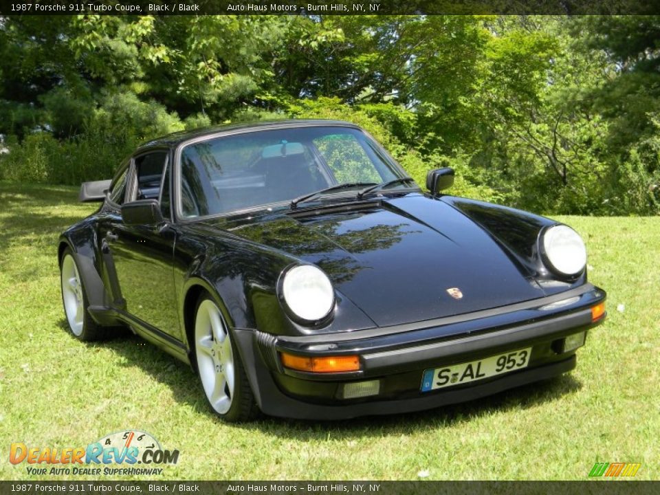 1987 Porsche 911 Turbo Coupe Black / Black Photo #13