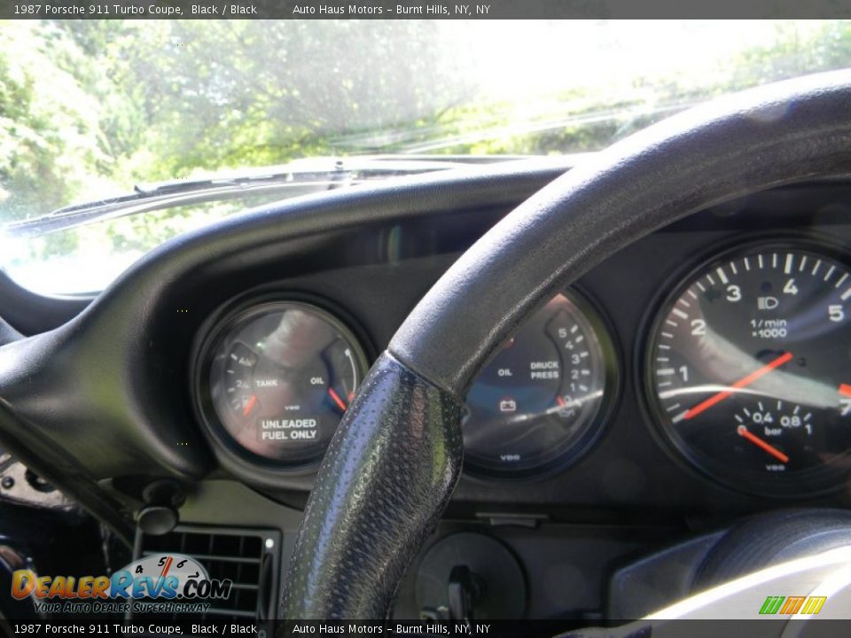 1987 Porsche 911 Turbo Coupe Black / Black Photo #15