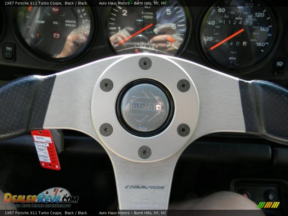 1987 Porsche 911 Turbo Coupe Black / Black Photo #17