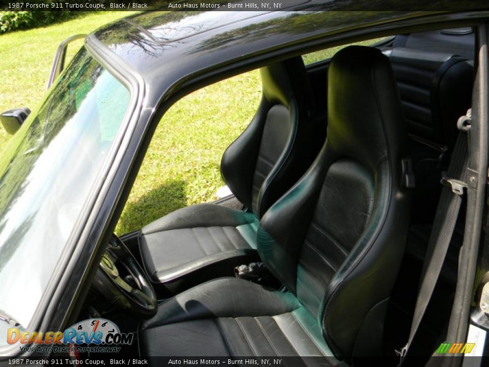 1987 Porsche 911 Turbo Coupe Black / Black Photo #20
