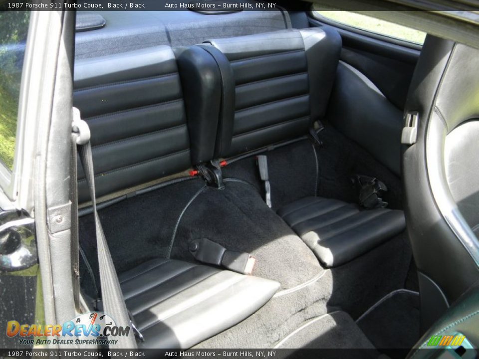 Rear Seat of 1987 Porsche 911 Turbo Coupe Photo #25