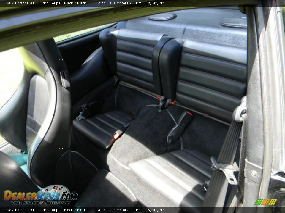 Rear Seat of 1987 Porsche 911 Turbo Coupe Photo #26