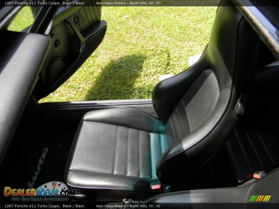 1987 Porsche 911 Turbo Coupe Black / Black Photo #27