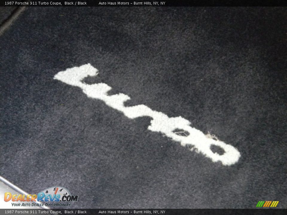 1987 Porsche 911 Turbo Coupe Black / Black Photo #31