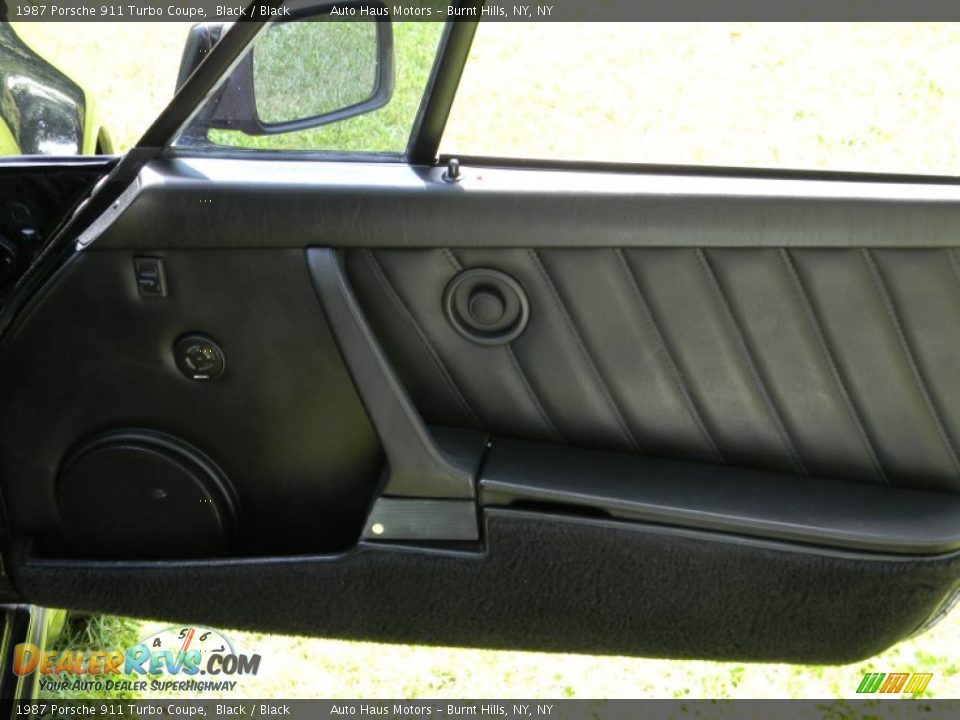 1987 Porsche 911 Turbo Coupe Black / Black Photo #33