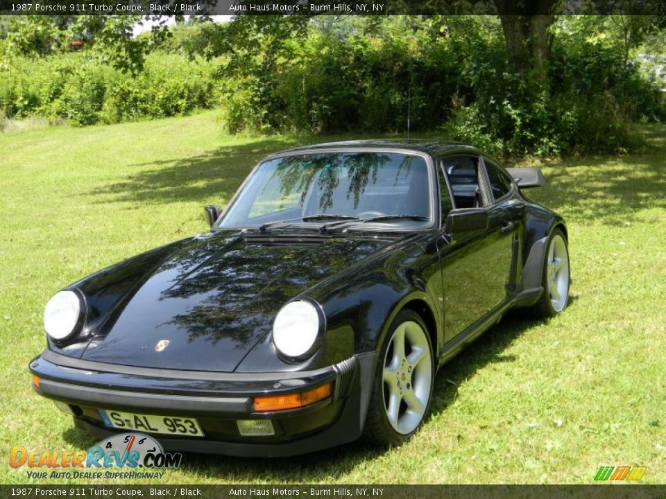 1987 Porsche 911 Turbo Coupe Black / Black Photo #34