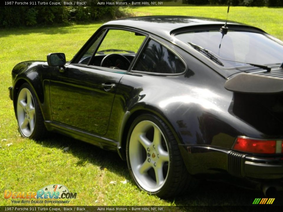 1987 Porsche 911 Turbo Coupe Black / Black Photo #35