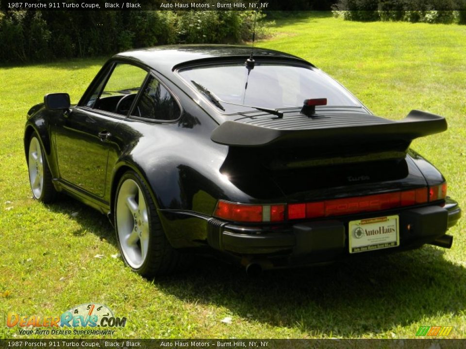 1987 Porsche 911 Turbo Coupe Black / Black Photo #36