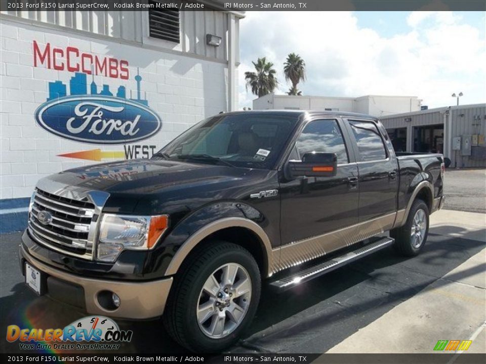 2013 Ford F150 Lariat SuperCrew Kodiak Brown Metallic / Adobe Photo #1