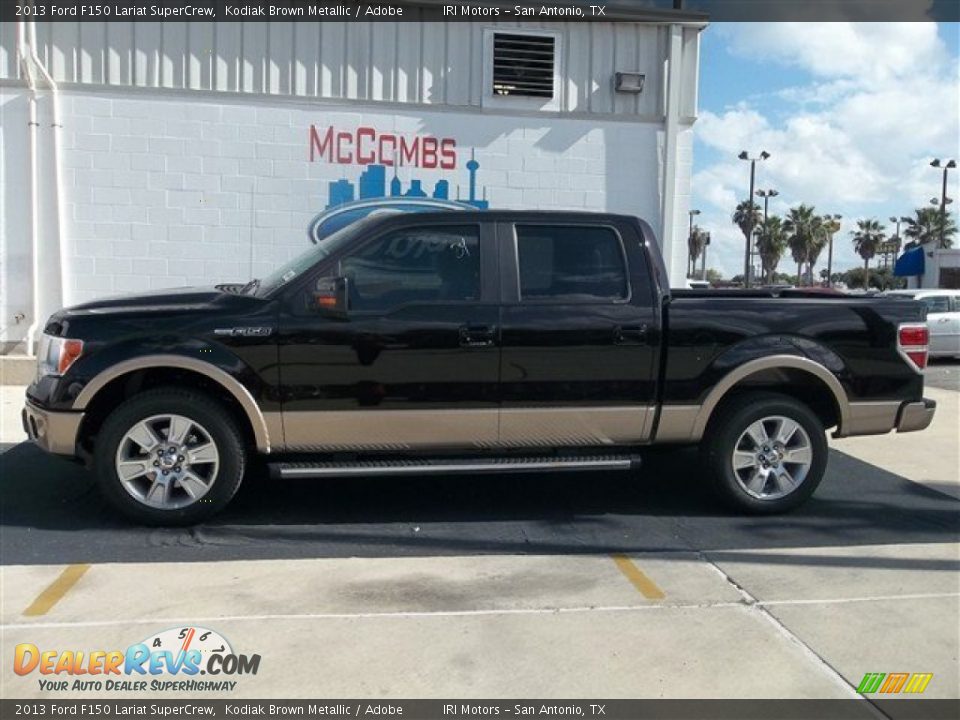 2013 Ford F150 Lariat SuperCrew Kodiak Brown Metallic / Adobe Photo #2