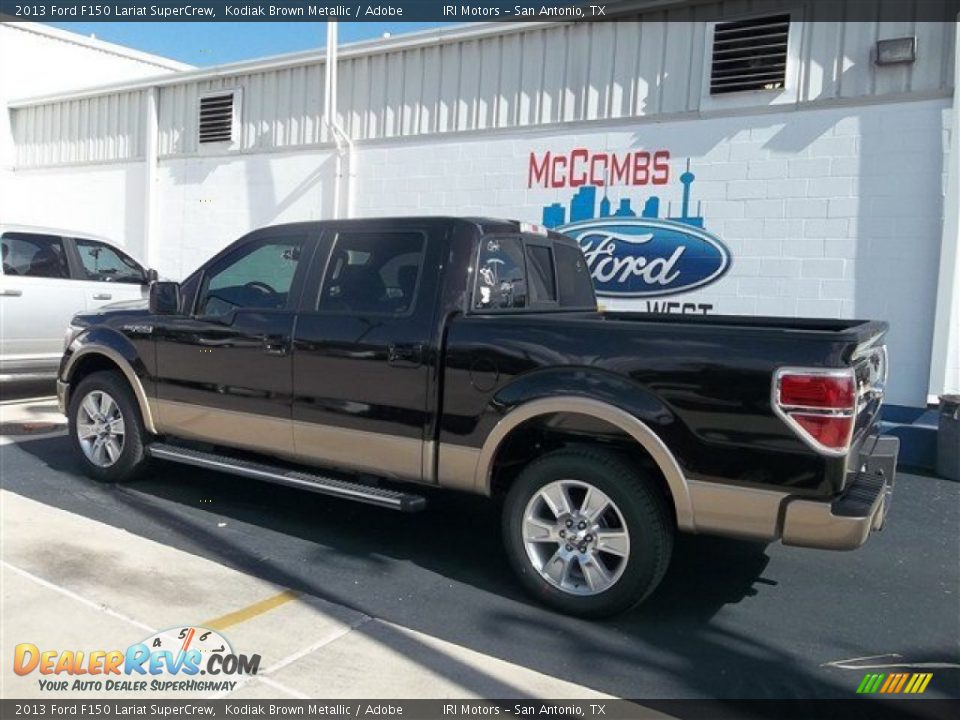 2013 Ford F150 Lariat SuperCrew Kodiak Brown Metallic / Adobe Photo #3
