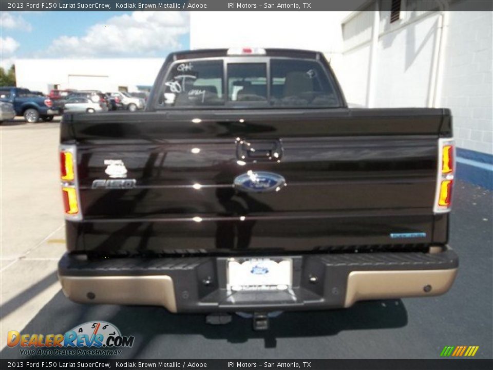 2013 Ford F150 Lariat SuperCrew Kodiak Brown Metallic / Adobe Photo #4