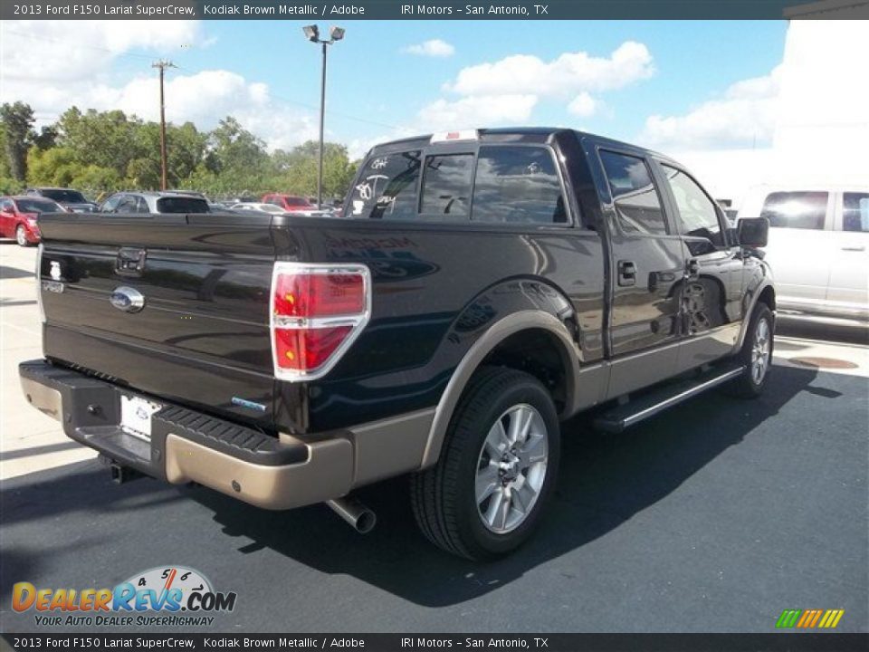 2013 Ford F150 Lariat SuperCrew Kodiak Brown Metallic / Adobe Photo #11