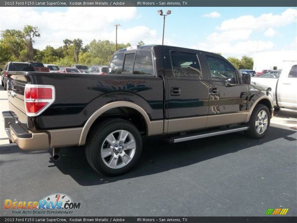 2013 Ford F150 Lariat SuperCrew Kodiak Brown Metallic / Adobe Photo #12
