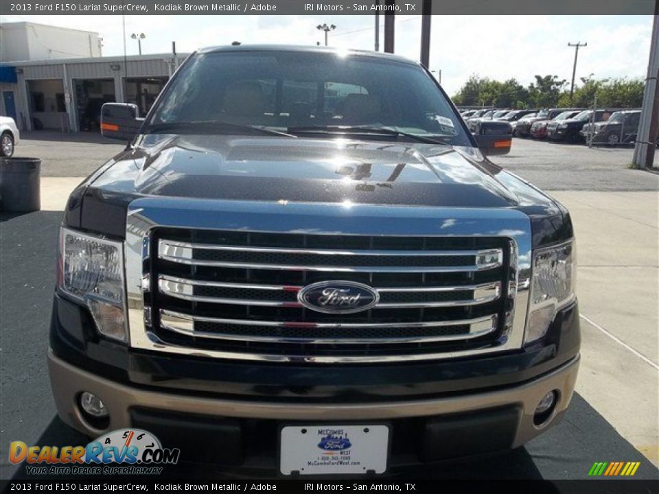 2013 Ford F150 Lariat SuperCrew Kodiak Brown Metallic / Adobe Photo #19