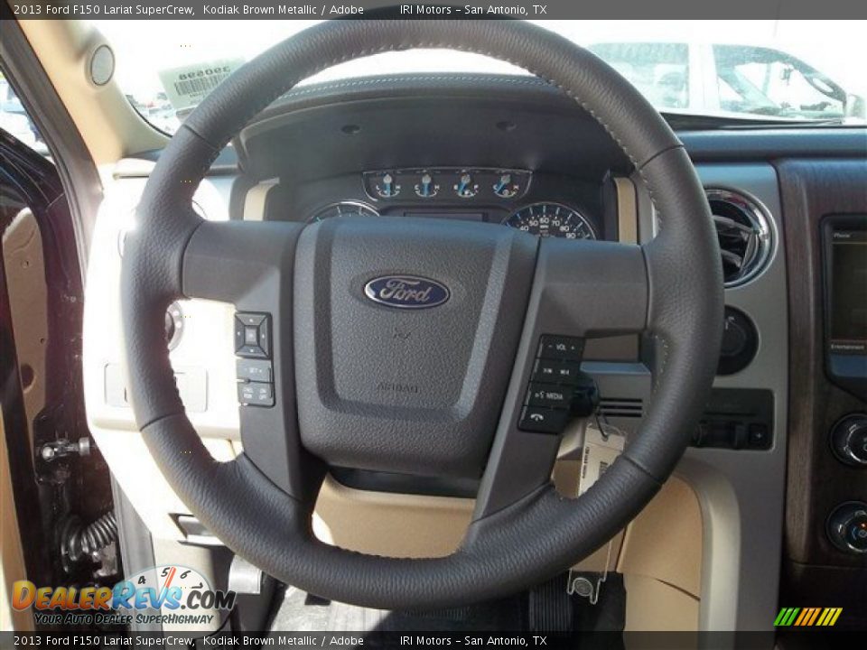 2013 Ford F150 Lariat SuperCrew Kodiak Brown Metallic / Adobe Photo #24
