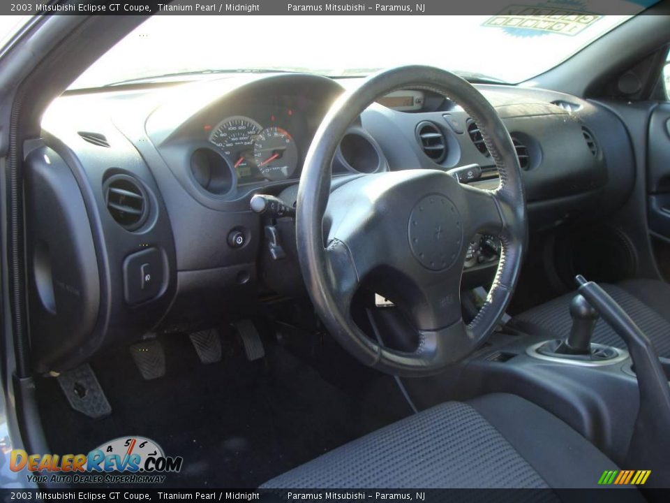 2003 Mitsubishi Eclipse GT Coupe Titanium Pearl / Midnight Photo #9