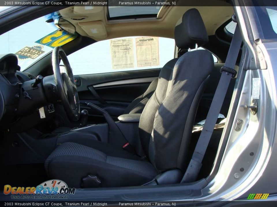 2003 Mitsubishi Eclipse GT Coupe Titanium Pearl / Midnight Photo #10