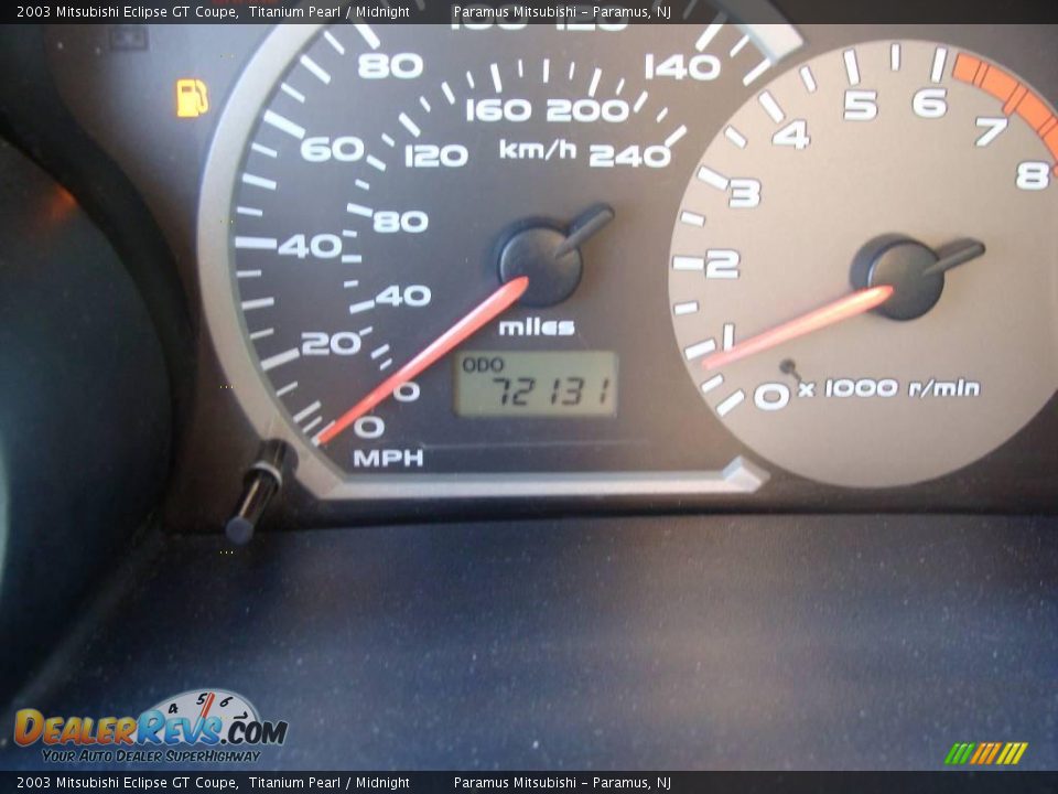 2003 Mitsubishi Eclipse GT Coupe Titanium Pearl / Midnight Photo #14