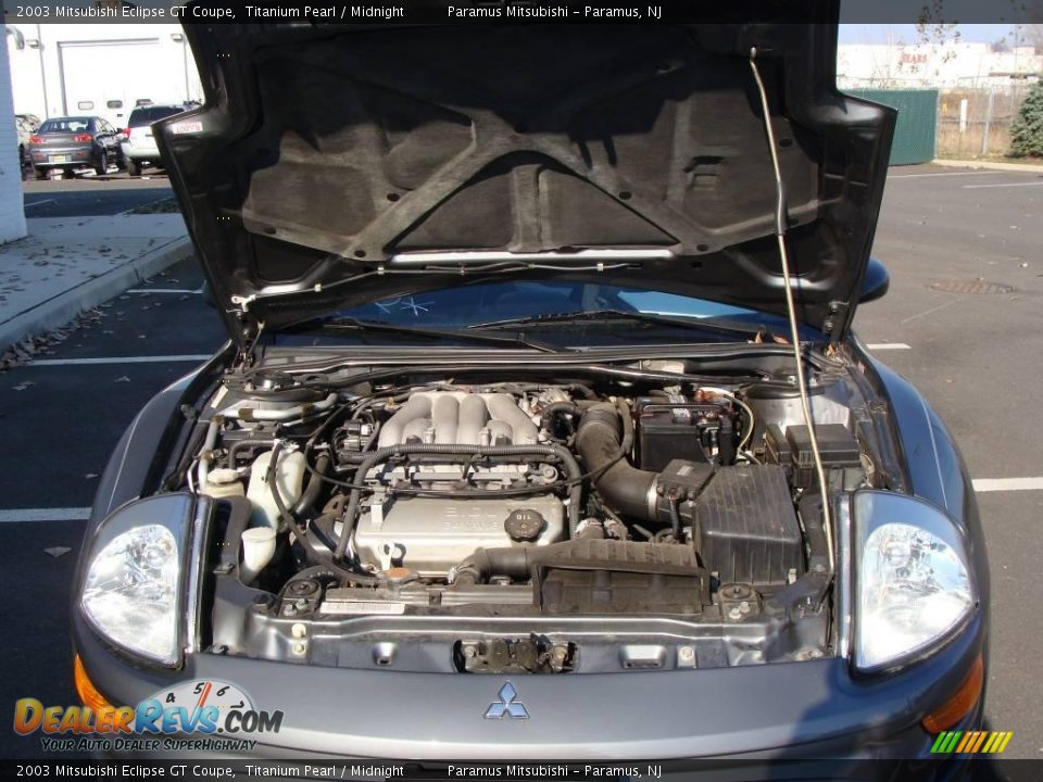 2003 Mitsubishi Eclipse GT Coupe Titanium Pearl / Midnight Photo #15