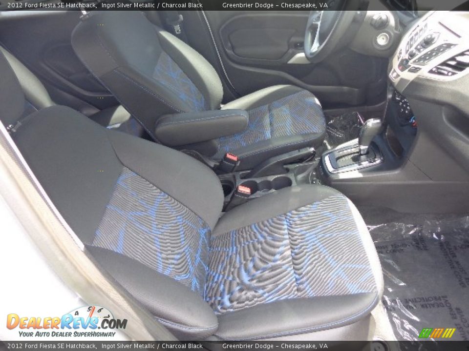 2012 Ford Fiesta SE Hatchback Ingot Silver Metallic / Charcoal Black Photo #13
