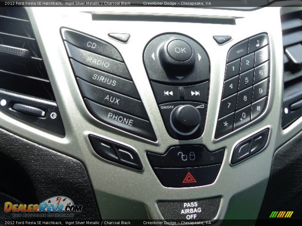 2012 Ford Fiesta SE Hatchback Ingot Silver Metallic / Charcoal Black Photo #19