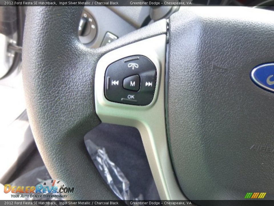 2012 Ford Fiesta SE Hatchback Ingot Silver Metallic / Charcoal Black Photo #21