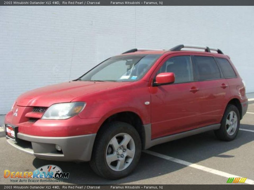 2003 Mitsubishi Outlander XLS 4WD Rio Red Pearl / Charcoal Photo #1