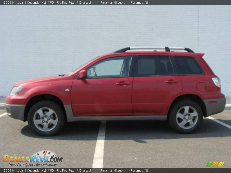 2003 Mitsubishi Outlander XLS 4WD Rio Red Pearl / Charcoal Photo #3
