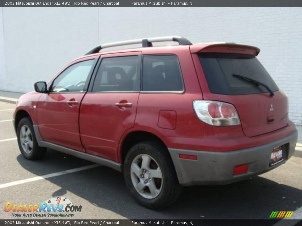 2003 Mitsubishi Outlander XLS 4WD Rio Red Pearl / Charcoal Photo #4