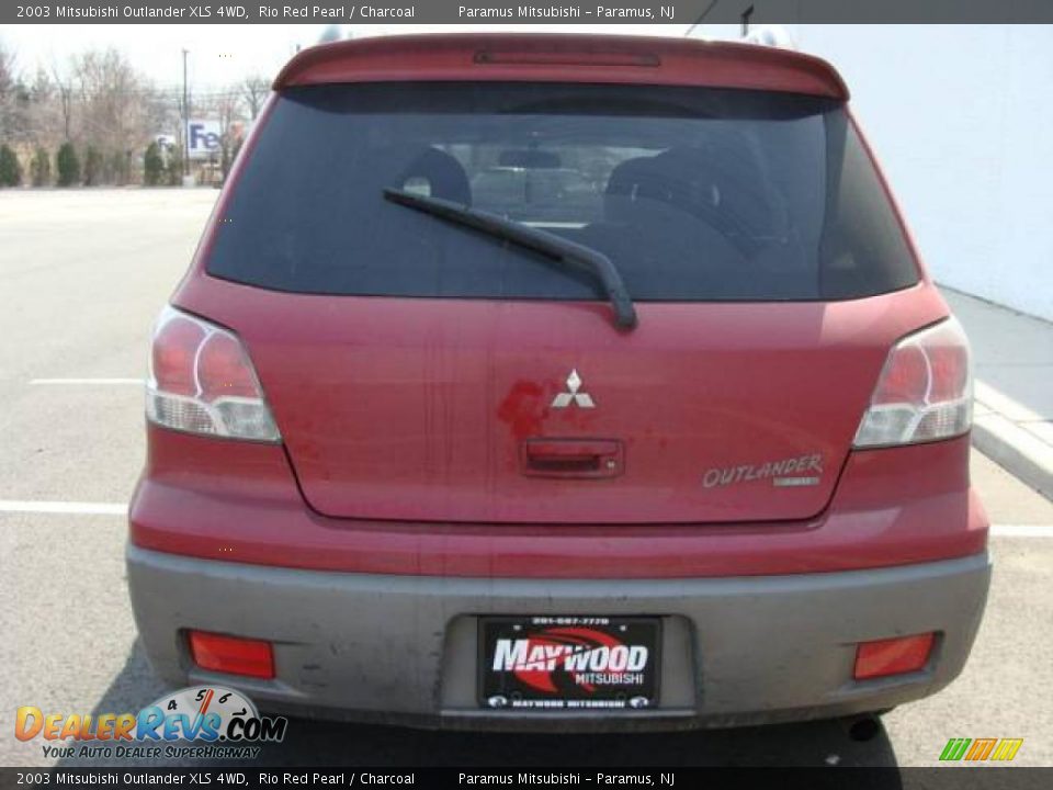 2003 Mitsubishi Outlander XLS 4WD Rio Red Pearl / Charcoal Photo #5